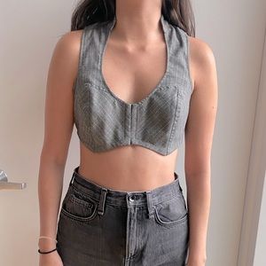 Vintage early 2000’s Guess Jeans cropped vest.